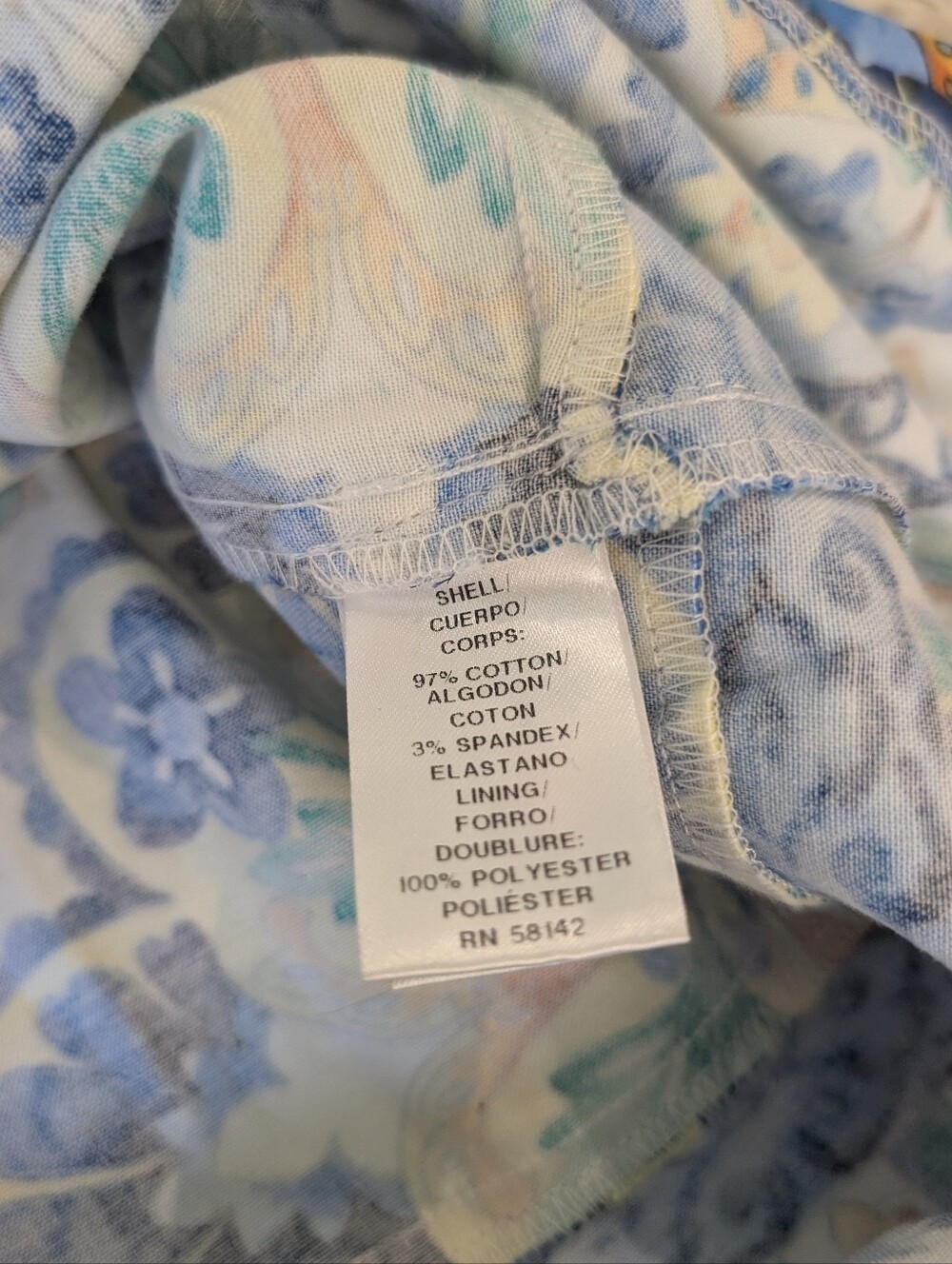 London Times Blue Mosaic Shift Dress - Picture 5 of 7